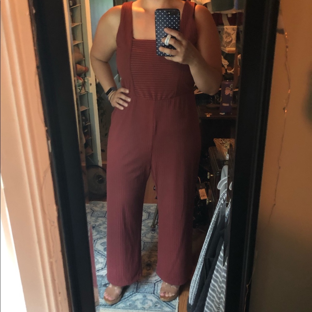 Mauve Wide-legged Jumpsuit